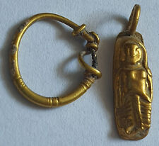 ROMAN Gold Jewelry, Earring, Pendant -Amulet extremely beautiful circa 100-300AD picture