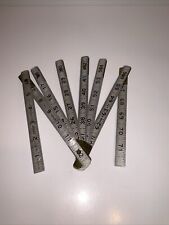 Vintage LUFKIN Rule Co. No. 1206 Aluminum Folding Metal Ruler 72