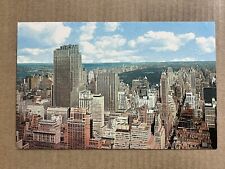 Postcard New York City NY NYC Skyline Central Park Rockefeller Center Vintage PC picture