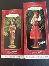 Hallmark Keepsake Ornaments - Russian And Chinese Barbie - Dolls of the world - picture