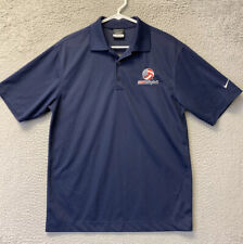 Nike Mens Blue Polo Golf Shirt S Embroider Logo Navy USA volleyball NWT / 33-78 picture