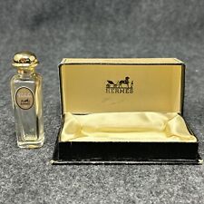 Hermès Calèche Vintage Perfume Bottle MCM Velvet Satin Lined Box Sample Mini picture