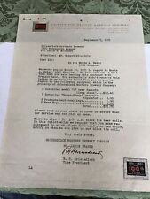 Griesedieck Western Brewery Co. Stag 9/7/1951 Letterhead With 1851-1951 Stamp picture