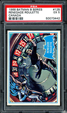 1966 TOPPS OPC Canada BATMAN BLUE BAT B Series #12 Renegade Roulette PSA 5 EX picture