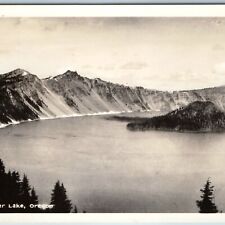 c1930s Crater Lake OR RPPC Birds Eye Sawyer Scenic Real Photo Purple Cancel A199 picture