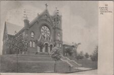 Catholic Church Uniontown, Pennsylvania PA 1907 Postcard 7867c MR ALE picture