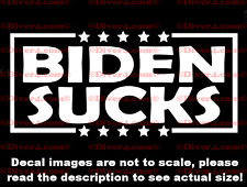 Biden Sucks Decal Bumper Sticker Made in the USA US Seller  picture