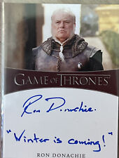 2021 Game of Thrones Iron Ann. Series 2 Ron Donachie Inscription Autograph 50 picture