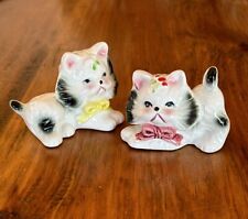 Vintage Sweet KITTY CAT Salt & Pepper Shakers - Kitschy Cute - PY Like - Japan picture