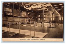 c1910's Lawrenceville School Exercise Room In Gymnasium Unposted Postcard picture