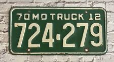 1970 Missouri Truck License Plate #724-279 picture