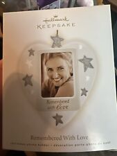 Hallmark Keepsake Christmas Ornament 2009 REMEMBERED WITH LOVE Photo Holder picture