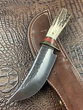 Behring Made Stag W/ Compass Custom Knife James First Hammer Mark picture