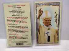 Blessed Pope John Paul II Karol Wojtyla Laminated catholic prayer card  picture