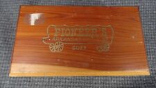 B6 Vintage Pioneer's Soft Arkansas Knife Sharpening Stone Cedar Wooden Box picture