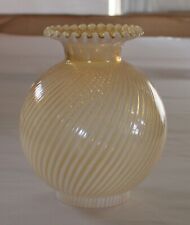 Rare Amber Yellow Antique Late 1800's Banquet Globe Lamp Shade 7
