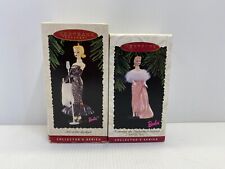 Set of 2 Hallmark Barbie Keepsake Ornaments Christmas Tree Vintage Mattel picture