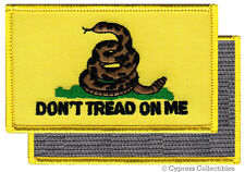 DONT TREAD ON ME GADSDEN FLAG PATCH AMERICAN YELLOW w/ VELCRO® Brand Fastener picture