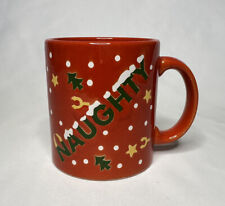 Waechtersbach Germany Naughty Nice Christmas Mug 3-3/4” picture