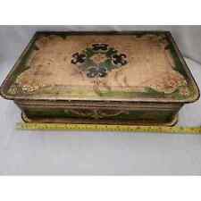 Florentina/Florentine Jewelry Chest WOOD Box Mothers Day Gold HP Lined Italy VTG picture