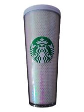 Starbucks Holiday White Sequin Tumbler 2020 Venti 24 oz Cold Cup picture