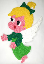 Christmas Angel Popcorn Melt Kage Plastic Wall Hanging Vintage Holiday Decor picture