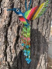 Handmade Guatemalan Beaded Hummingbird Ornament Gift Decoration Sun Catcher picture