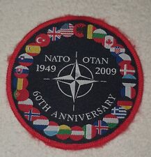 AIRFORCE NATO  LIMITED RARE 2009 60 YEARS ANNIVERSARY  PATCH picture