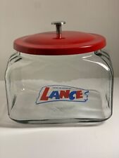 Lance Counter Jar with Lid Country Store Display Cookie Jar Candy Jar Kitchen picture