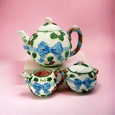 1985 Vintage Haldon Group Japanese Majolica Teapot Set picture