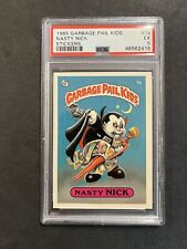 1985 GARBAGE PAIL KIDS STICKERS #1A Nasty Nick . PSA Graded 5 GPK OS1 picture