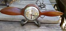 Vintage Mastercrafters Sessions Self Starting Airplane Propeller Clock picture