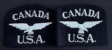 WW2 RAF RCAF Canada USA Original Shoulder Titles Cloth Badges picture