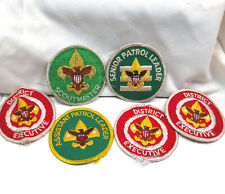 Vintage Boy Scouts Leader Patches Scoutmaster Senior Patrol District Executive picture