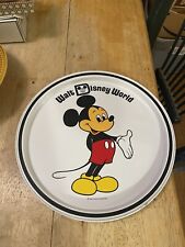 Vintage Walt Disney World Epcot Mickey Mouse Metal Serving Tray, 11” picture