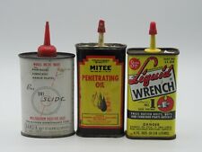 DRI Slide MITEE Liquid Wrench Motor Oiler Squeeze Can Advertising Empty VTG picture