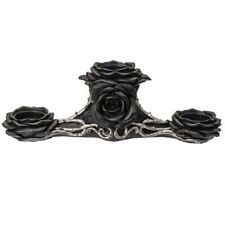 PT Alchemy Gothic Black Rose Triple Votive Candle Holder picture