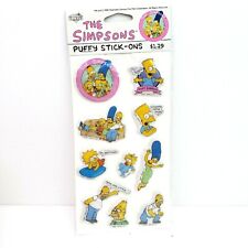 Vintage 1990 Diamond The Simpsons Puffy Stick Ons Stickers picture