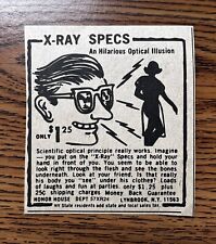 X-Ray Specs Glasses Vintage Magazine Print Ad 1970's picture