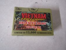 ONE SEALED BOX OF 100 FACT CARDS VIETNAM WAR VOLUME II DART ONLY 15000 PRINTED picture