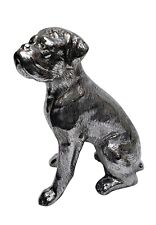 Metal Dog Boxer Statue Figurine picture