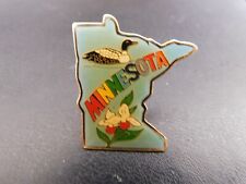 Vintage State of Minnesota Souvenir Enamel Lapel Pin Pinback Metal Antique picture