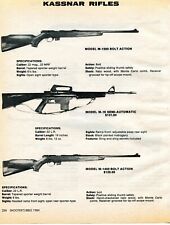 1984 Print Ad of Kassnar Model M1500 M16 M1400 Rifle picture
