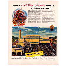 1947 Print Ad McNally Pittsburg Manufacturers of Coal Mine Equipment picture