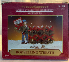 Santa's Workbench BOY SELLING WREATH 2001 picture