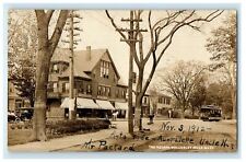 1912 Worcester St. Wellesley Hills Pharmacy Massachusetts MA RPPC Photo Postcard picture