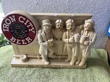 Vintage Iron City Beer Advertising Chalkware Sign picture
