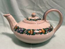 Vintage Cantagalli Italy Majolica Faience Art Pottery Hand Painted Teapot picture
