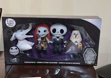 Disney Tim Burtons The Nightmare Before Christmas 4 Plush COLLECTOR SET 30 yr picture