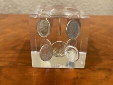 Vintage Lucite Dimes Paperweight (1960s) picture
